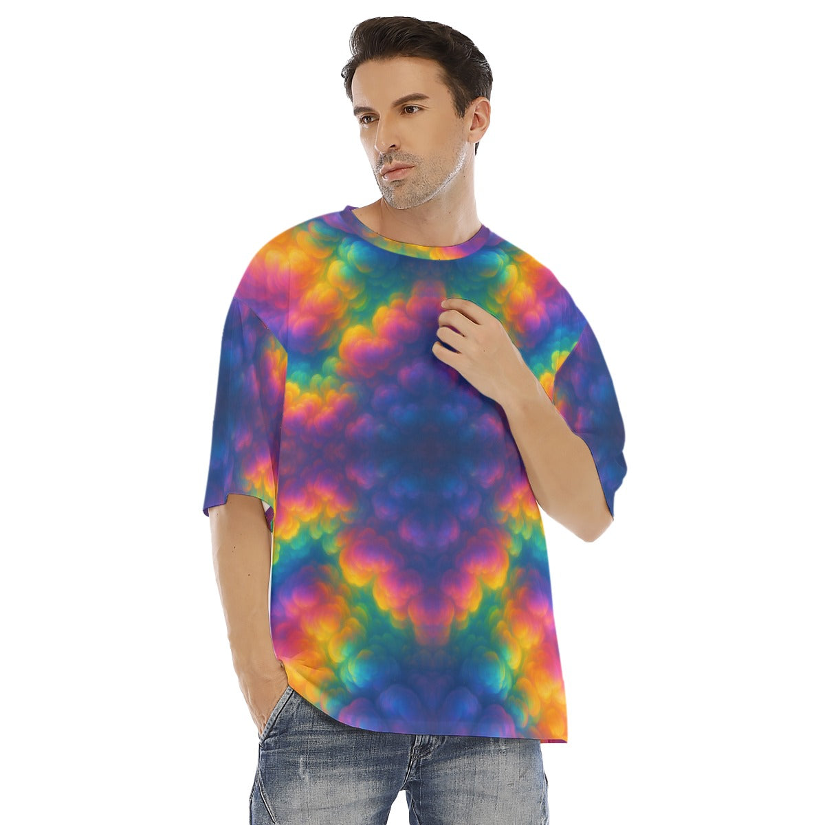 Men's Drop Shoulder T-shirt With Short Sleeve