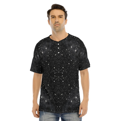 Men's Raglan Sleeve T-shirt With Button Closure