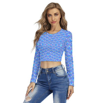 Women's Round Neck Crop Top T-Shirt