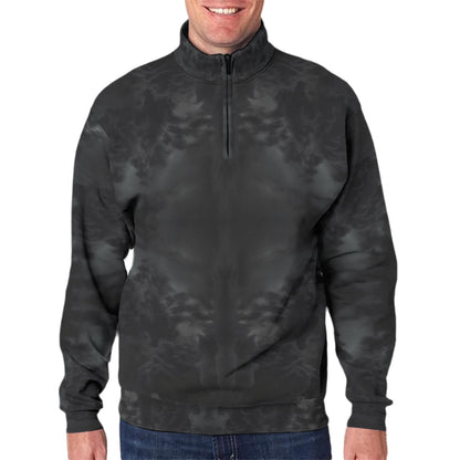 Men's Hidden Half-Zip Placket Hoodie