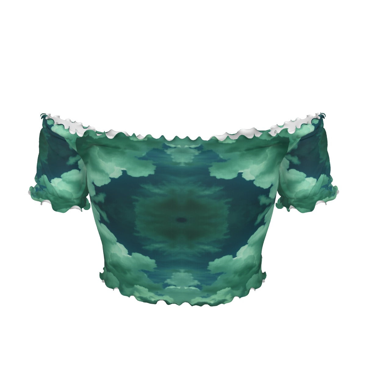 Women's One-shoulder Off-the-navel Short Sleeve T-shirt