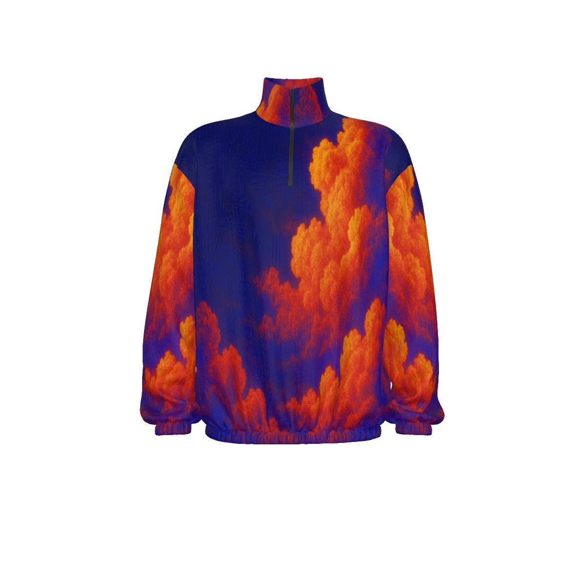 Unisex Turtleneck Zippered Sweatshirt