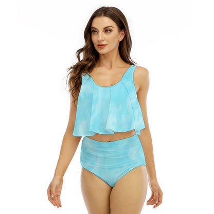 Women's Ruffled Vest Bikini Swimsuit