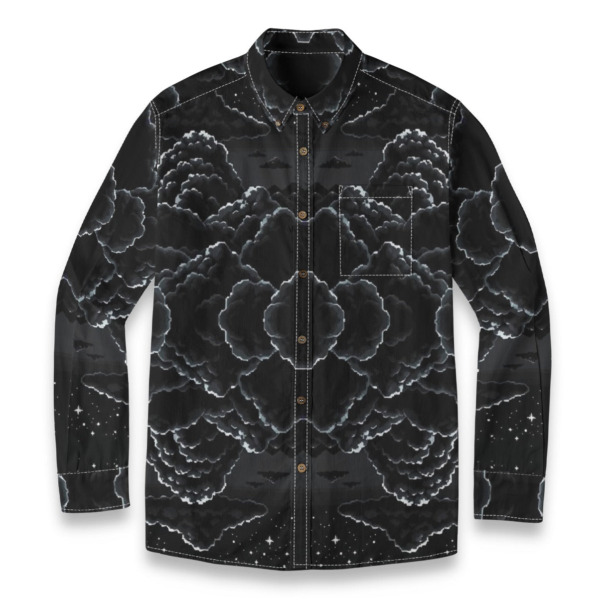 Men's Casual Lapel Long Sleeve Shirt|125GSM Cotton
