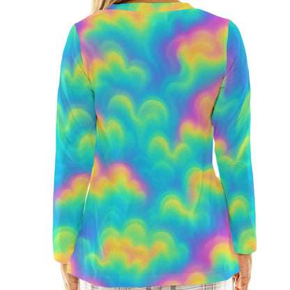 Women's Loose V-Neck T-Shirt With Long Sleeve