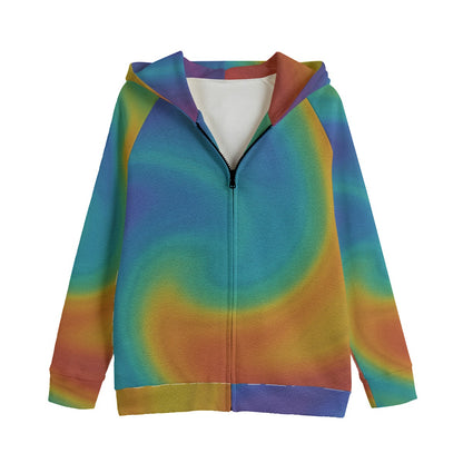 Unisex Kid's Zip Up Raglan Sleeve Hoodie | 310GSM Cotton