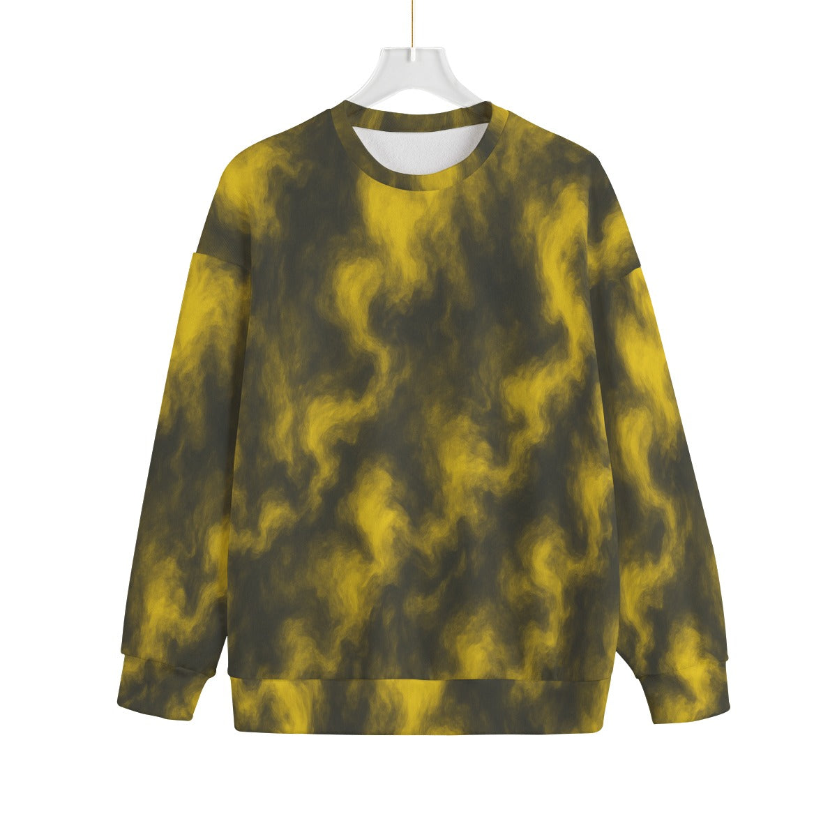 Unisex Drop-shoulder Knitted Fleece Sweater - view 1
