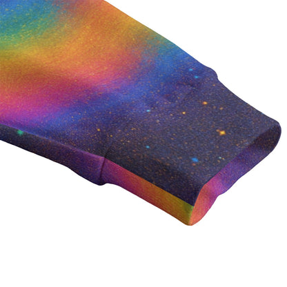 Unisex V-neck Knitted Fleece Cardigan With Button Closure