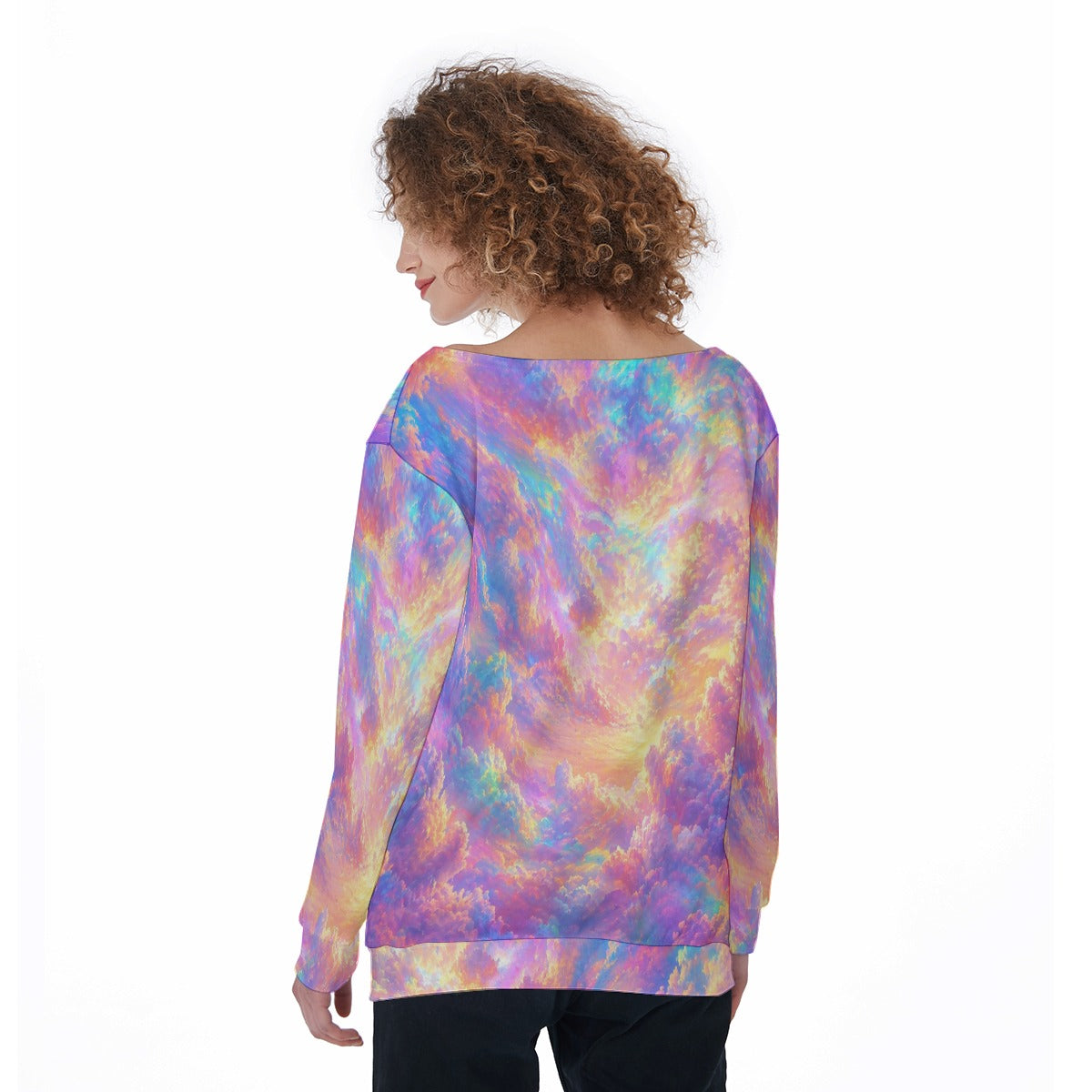 Women's Off-Shoulder Sweatshirt