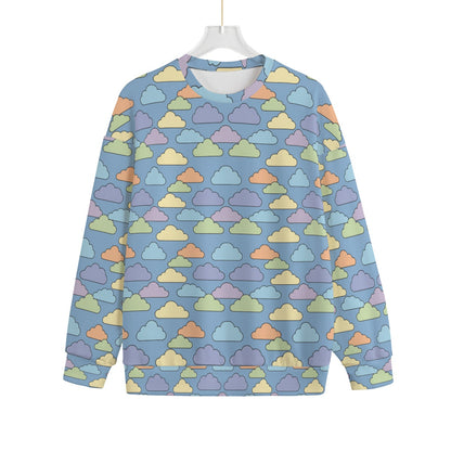 Unisex Drop-shoulder Knitted Fleece Sweater - view 1