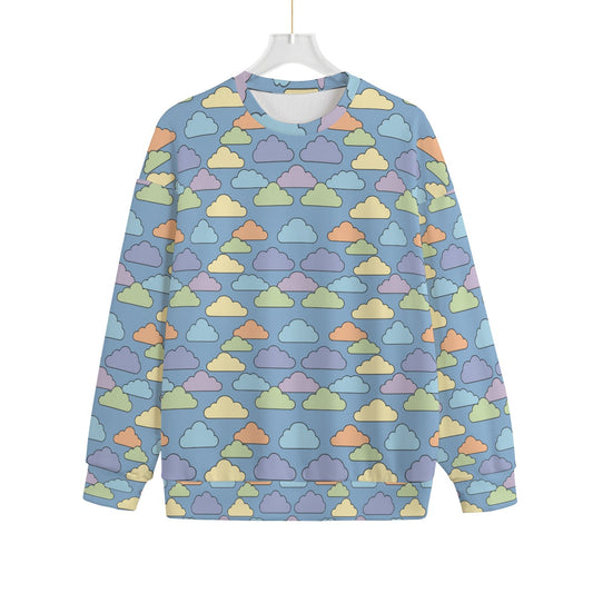 Unisex Drop-shoulder Knitted Fleece Sweater - view 1