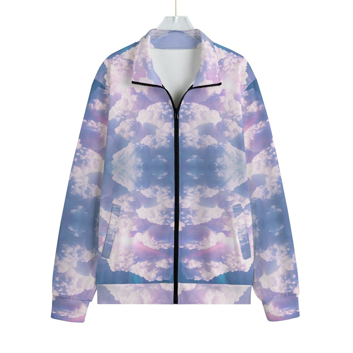 Unisex Stand-up Collar Knitted Fleece Outwear