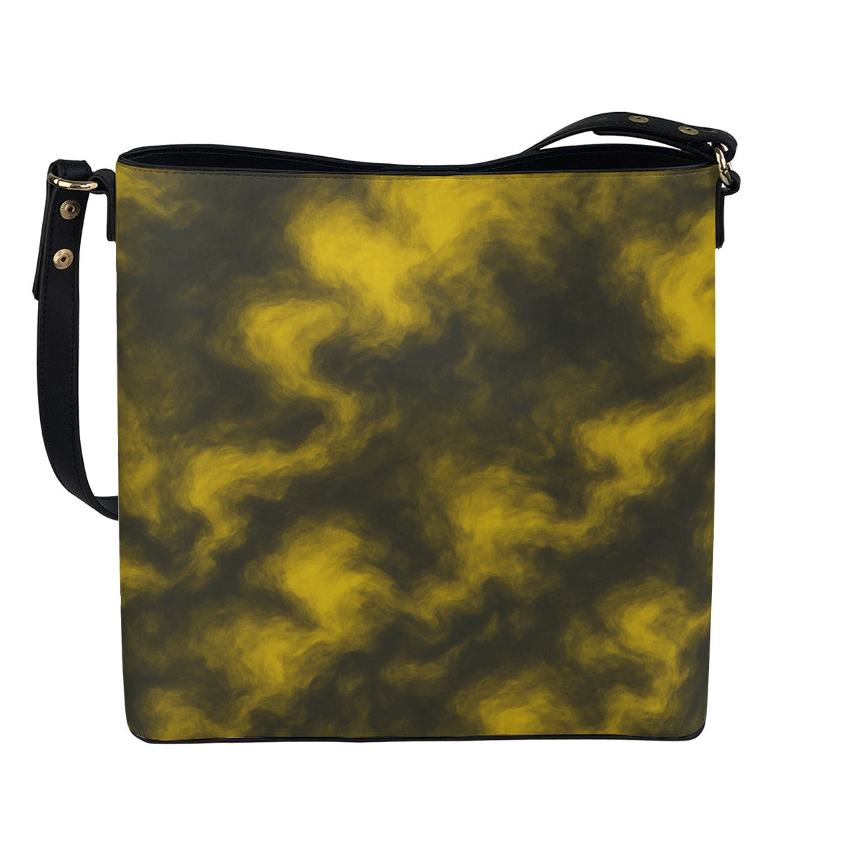 Unisex Minimalist Square Crossbody Bucket Bag