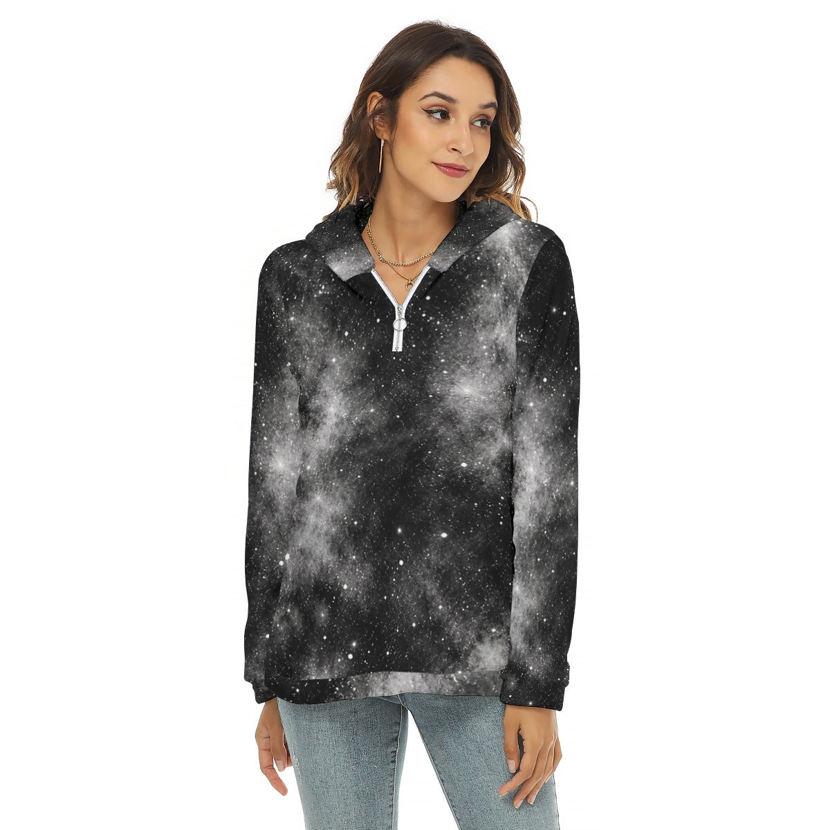 Women’s Borg-Fleece Half-Zip Hoodie - view 3