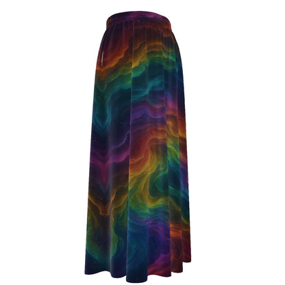 Women's Maxi Chiffon Skirts With Lining