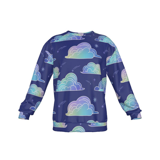 Men's Drop Shoulder Round Neck Long-Sleeved Sweatshirt