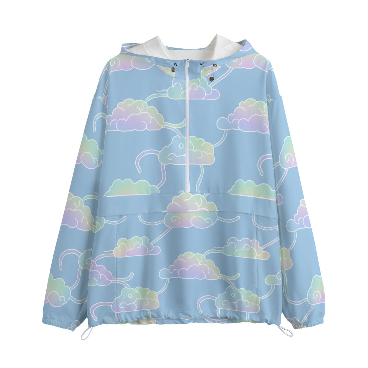 Unisex Pullover Jacket With Zipper Closure