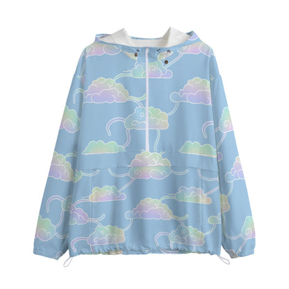 Unisex Pullover Jacket With Zipper Closure