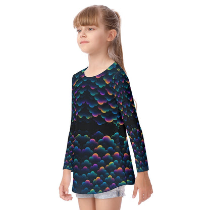 Unisex Kid's Long Sleeve O-neck T-shirt