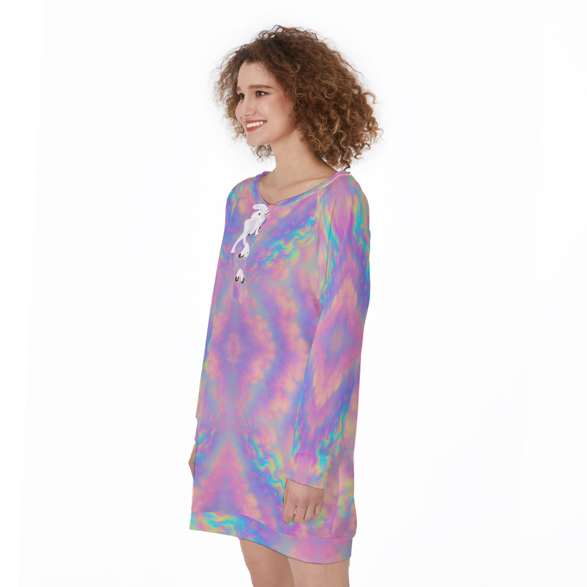 Women's Lace-Up Sweatshirt