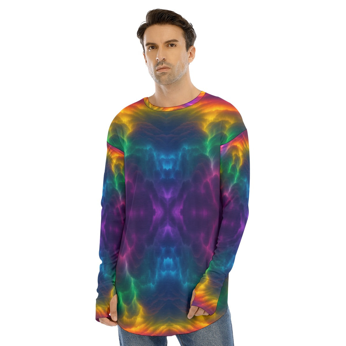 Men's Fingerless Long Sleeve T-shirt