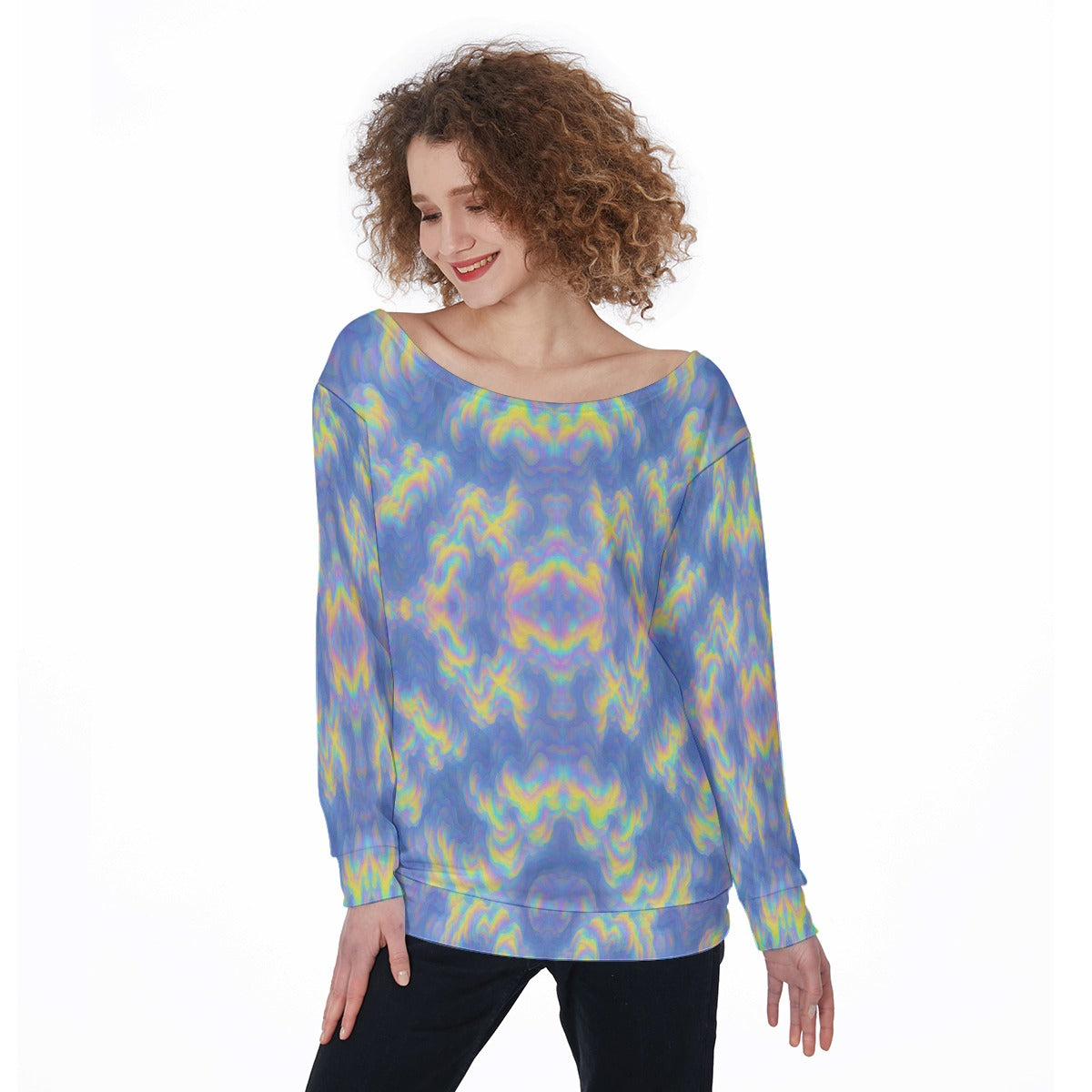 Women's Off-Shoulder Sweatshirt