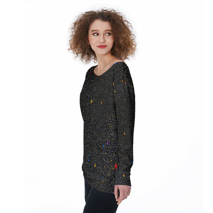 Women's Off-Shoulder Sweatshirt