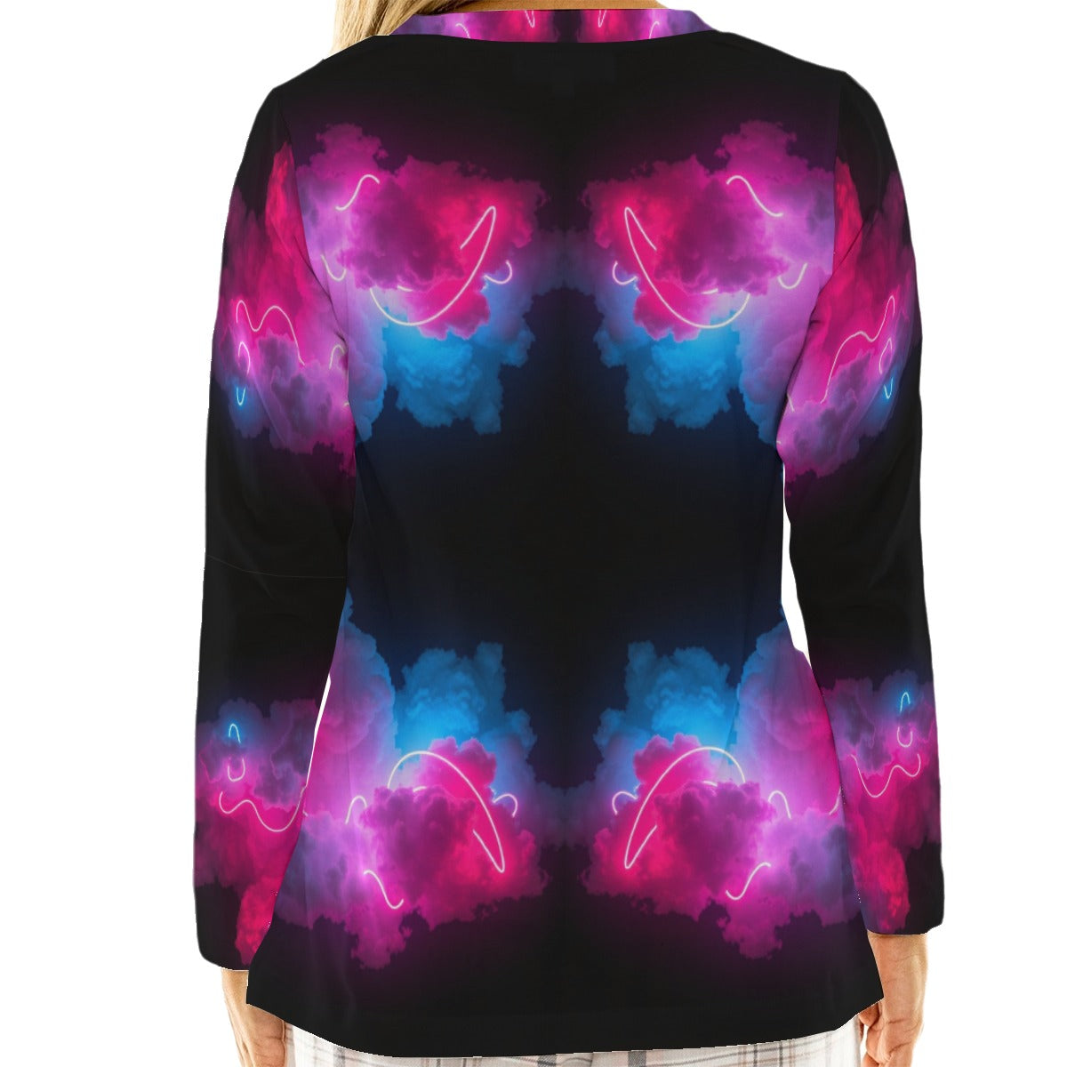 Women's Loose V-Neck T-Shirt With Long Sleeve