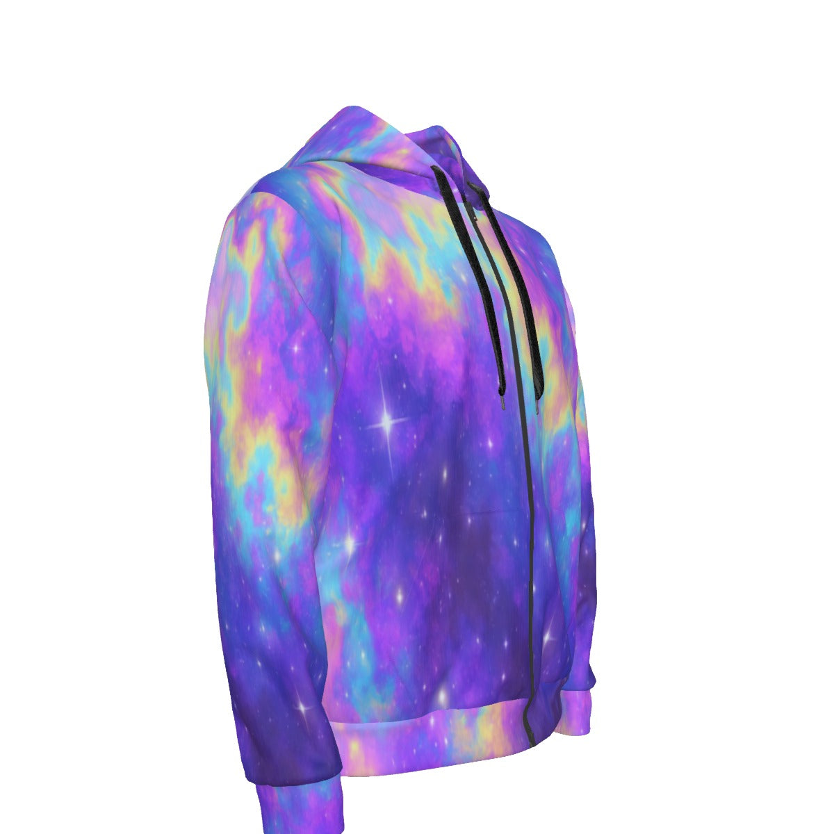 Unisex Zipper Hoodie With Black Lining