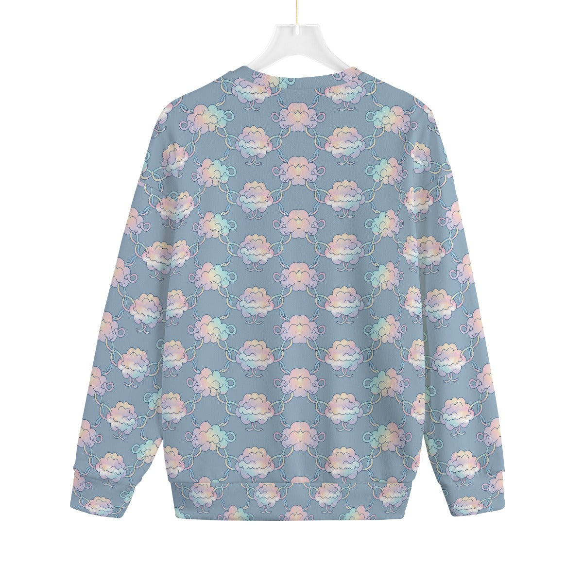 Unisex Drop-shoulder Knitted Fleece Sweater - view 2