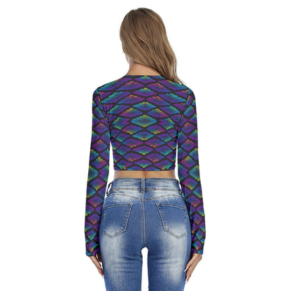 Women's Round Neck Crop Top T-Shirt