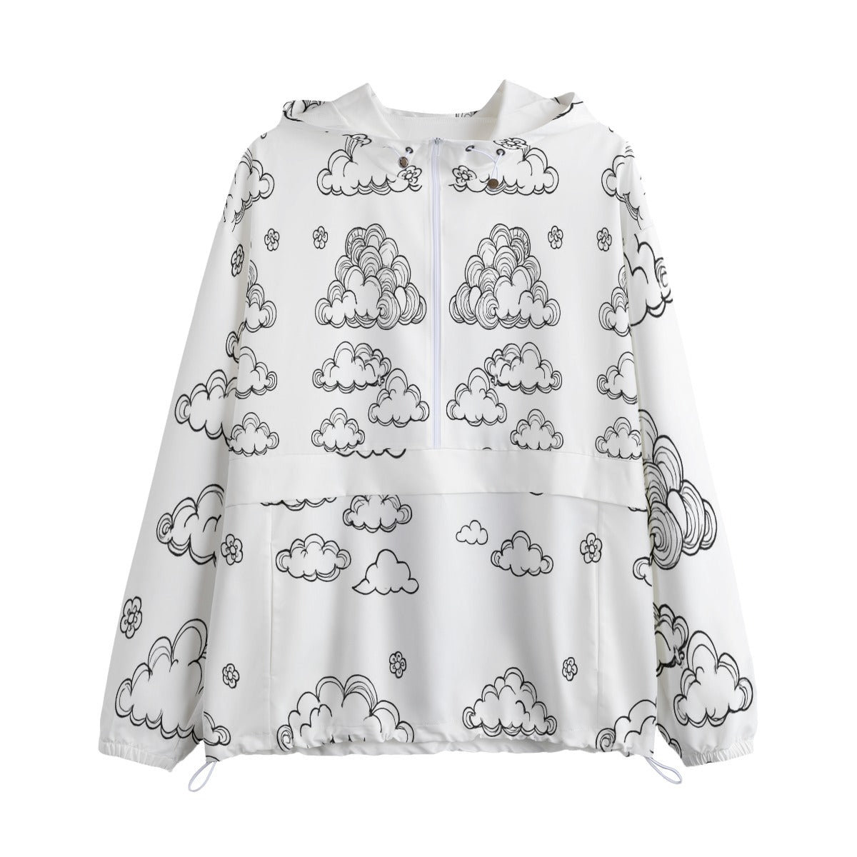 Unisex Pullover Jacket With Zipper Closure