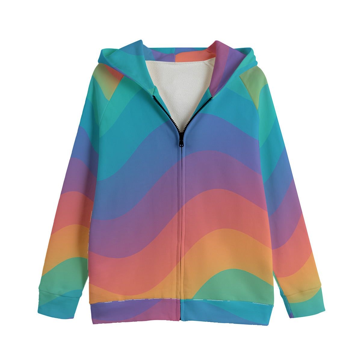 Unisex Kid's Zip Up Raglan Sleeve Hoodie | 310GSM Cotton