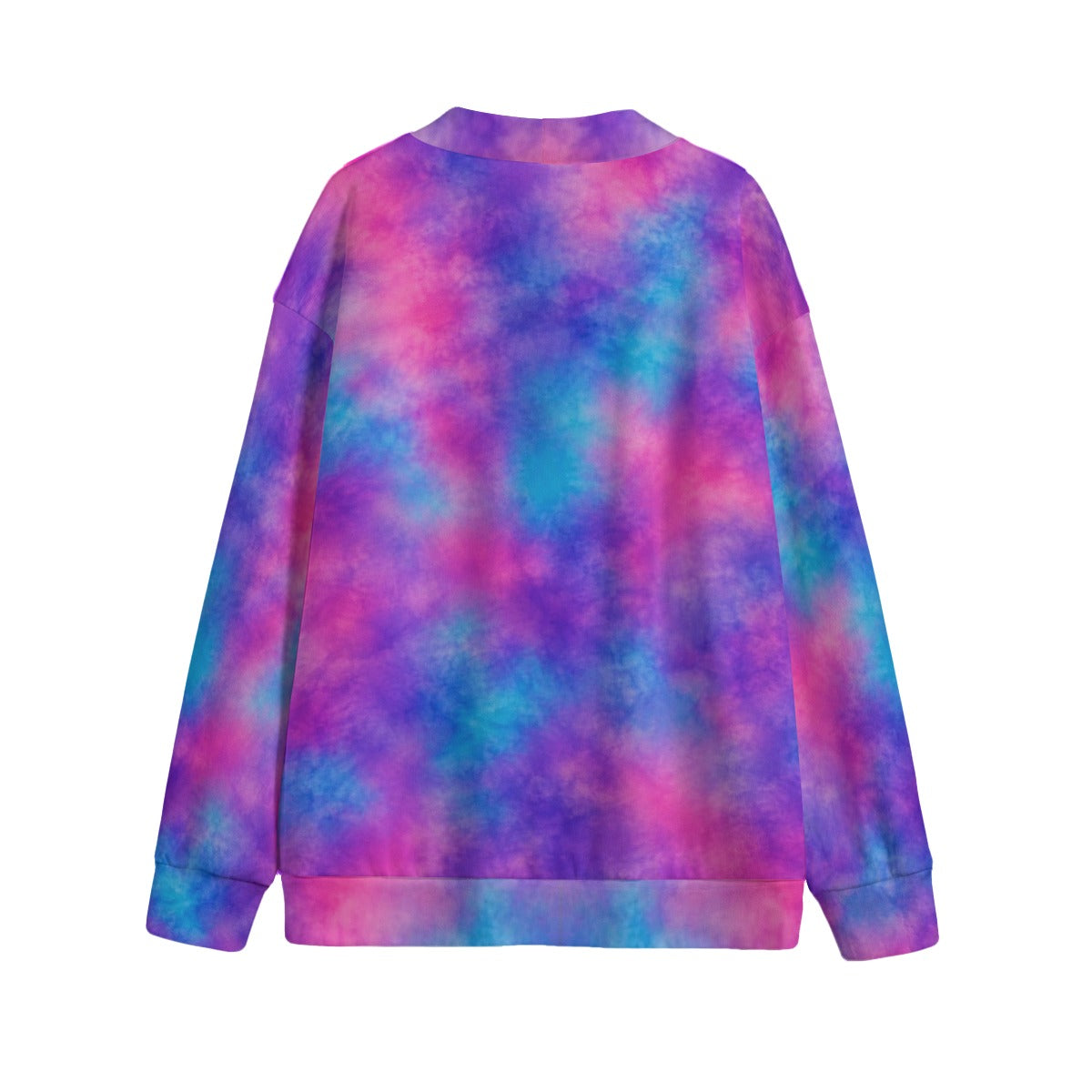 Unisex V-Neck Knitted-Fleece Button Cardigan - view 2