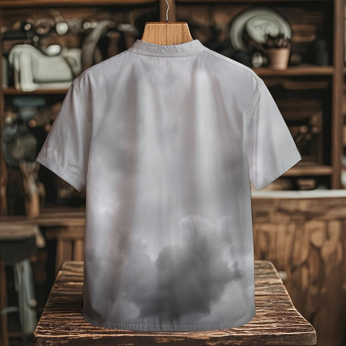 Men's Henley Shirt With Chest Pocket