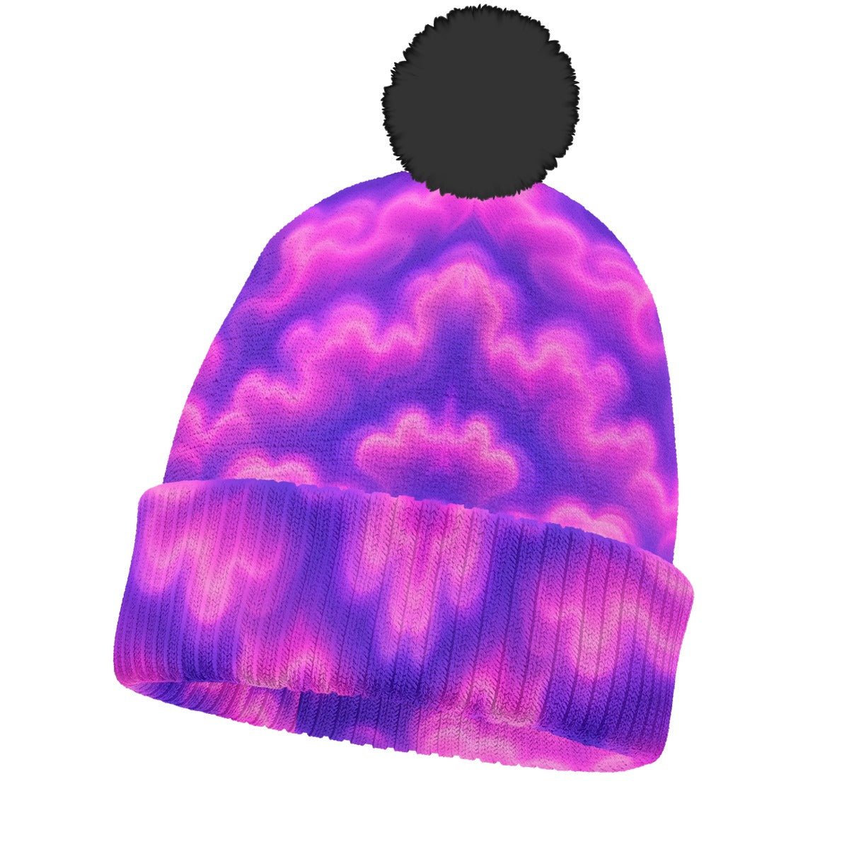 Knitted Hat With Pom-Pom