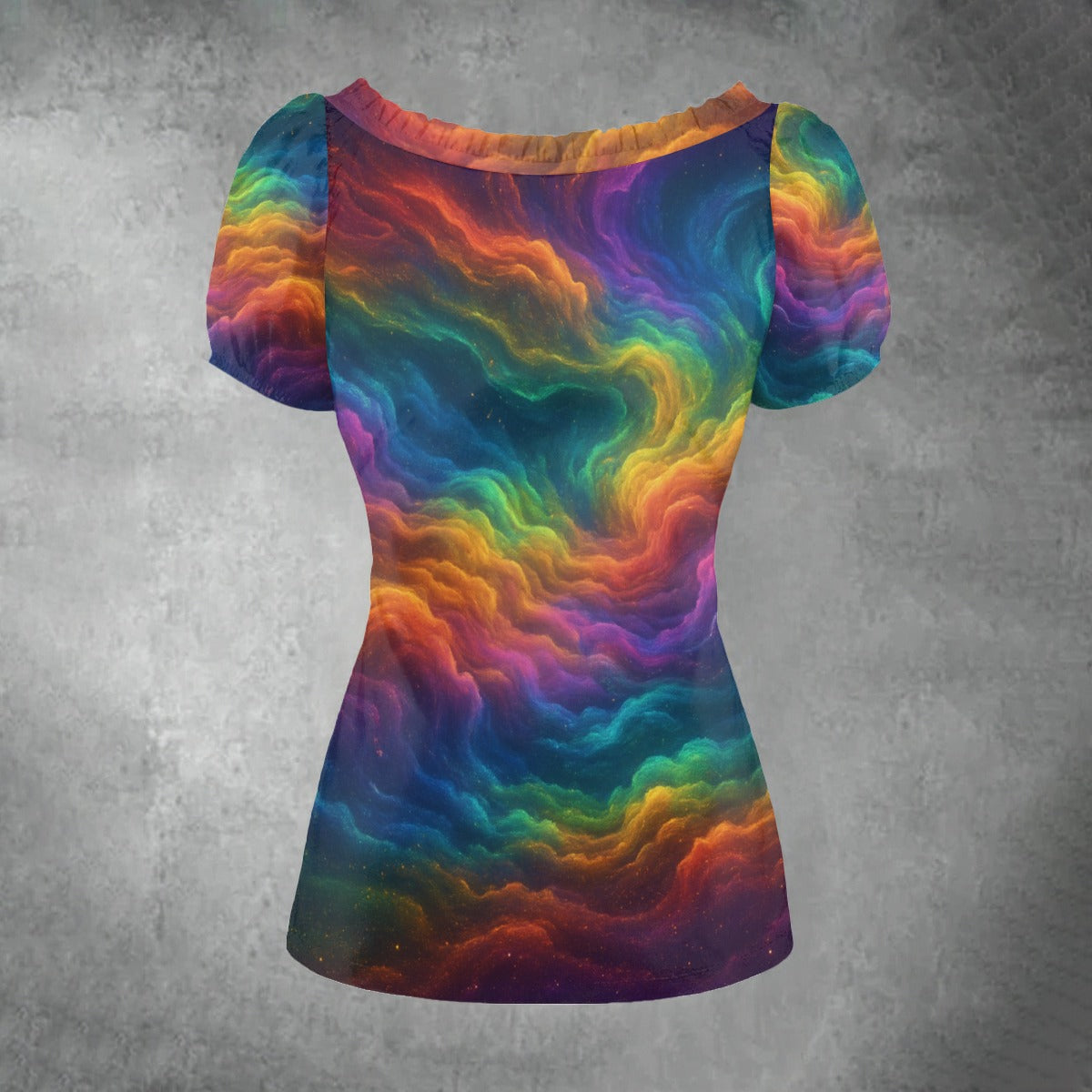 Women's Puff Sleeve Pleated Shirt