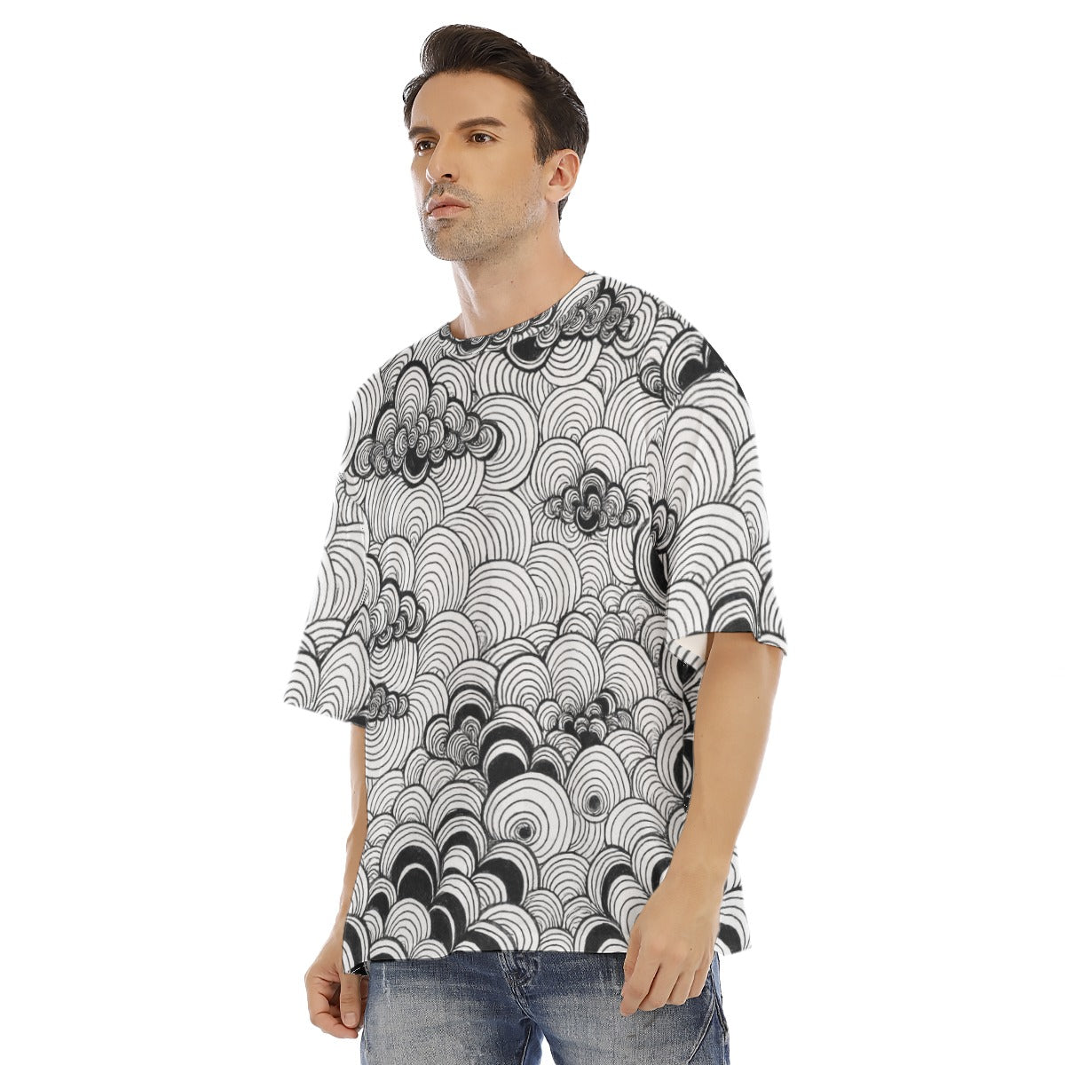 Men's Drop Shoulder T-shirt With Short Sleeve