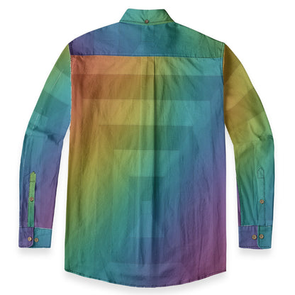 Men's Casual Lapel Long Sleeve Shirt|125GSM Cotton