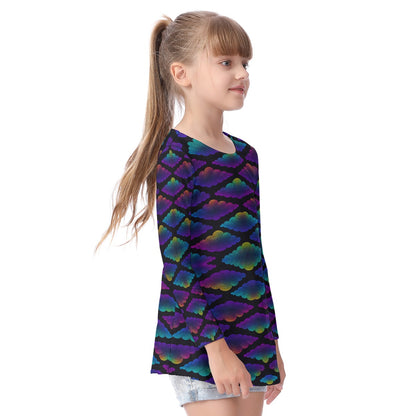 Unisex Kid's Long Sleeve O-neck T-shirt