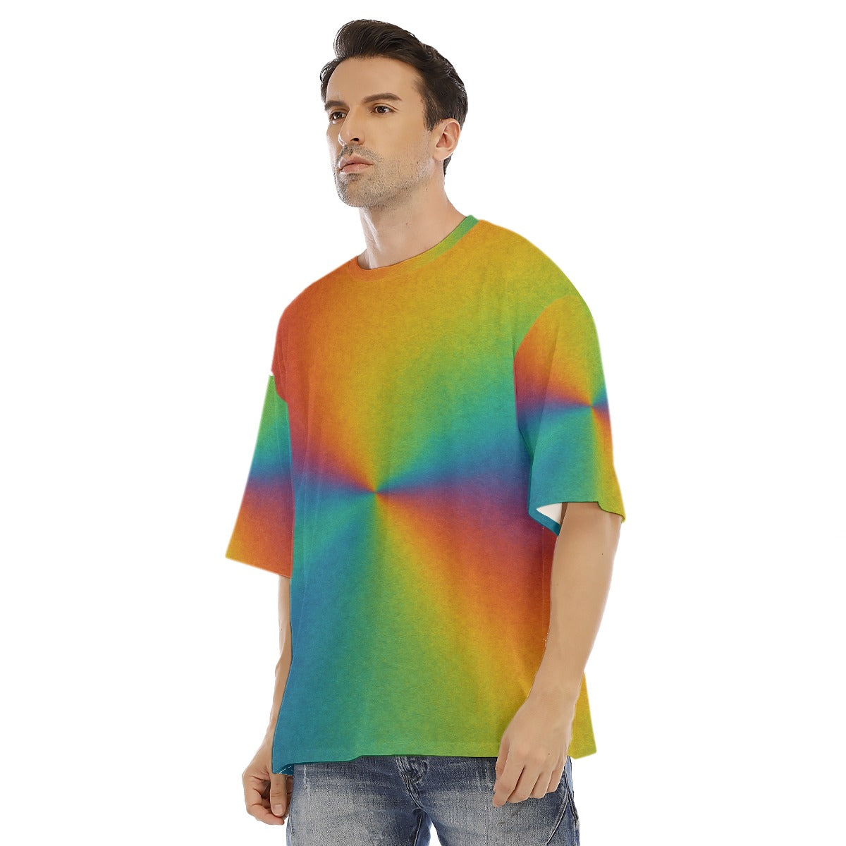 Men's Drop Shoulder T-shirt With Short Sleeve