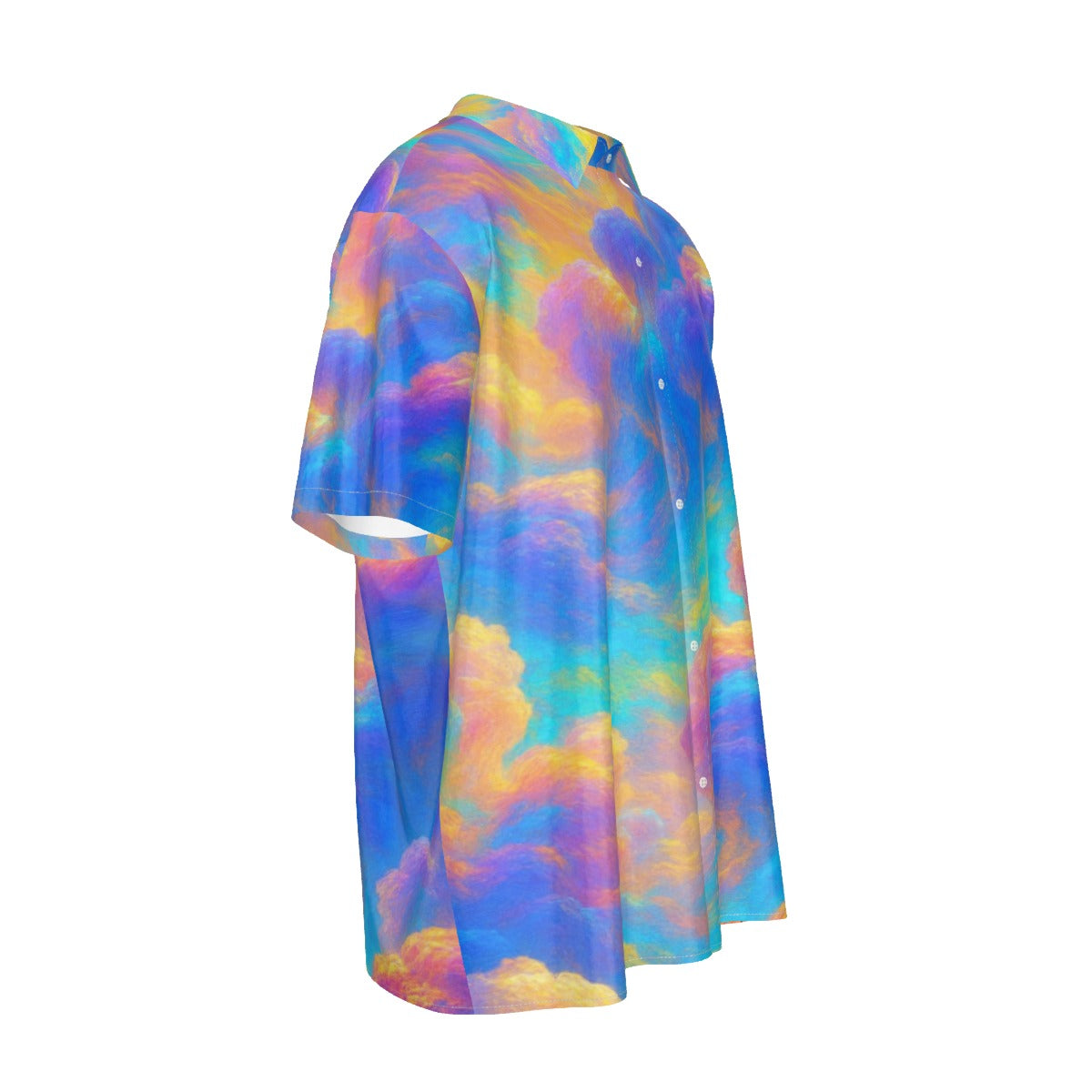 Men's Imitation Silk Short-Sleeved Shirt