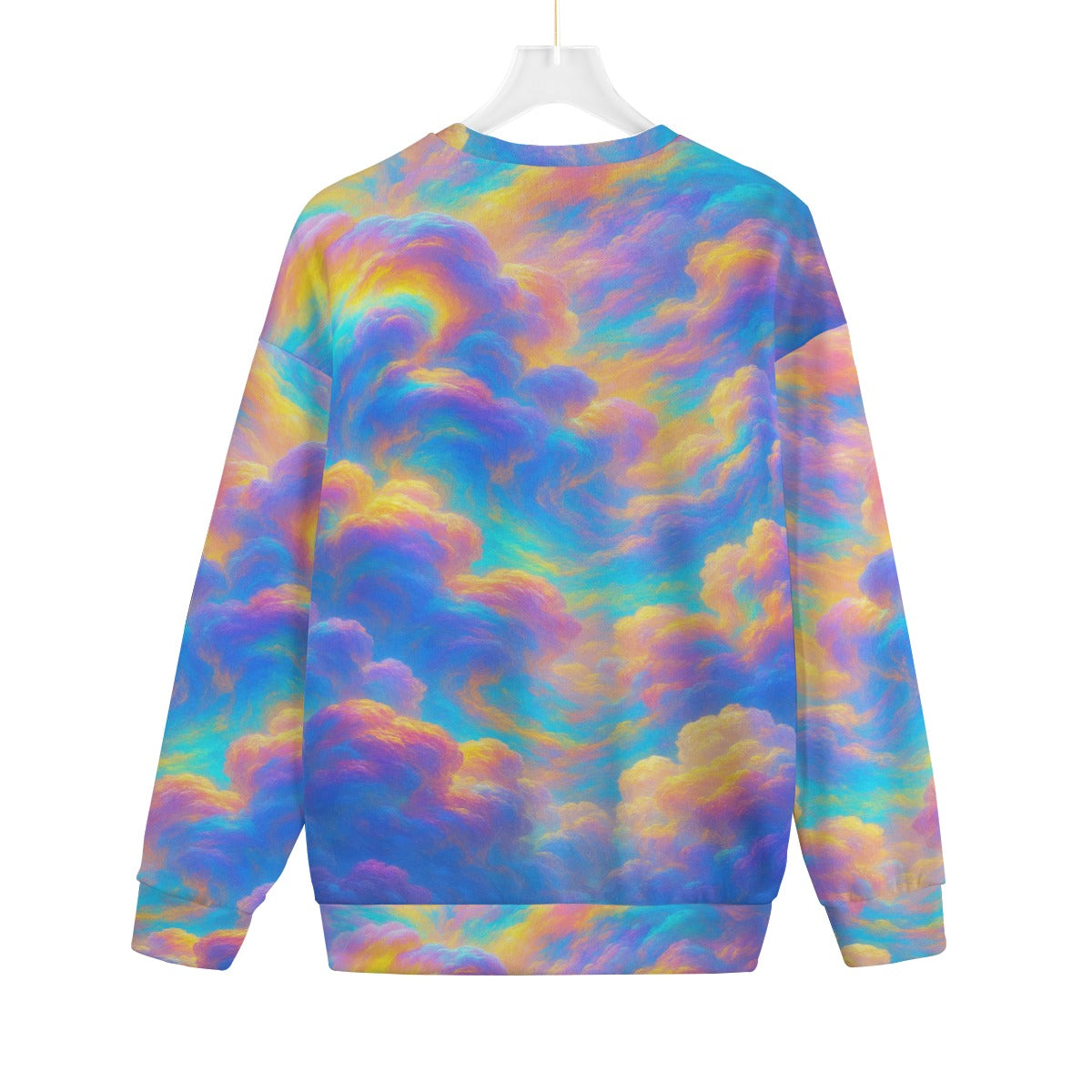 Unisex Drop-shoulder Knitted Fleece Sweater - view 2