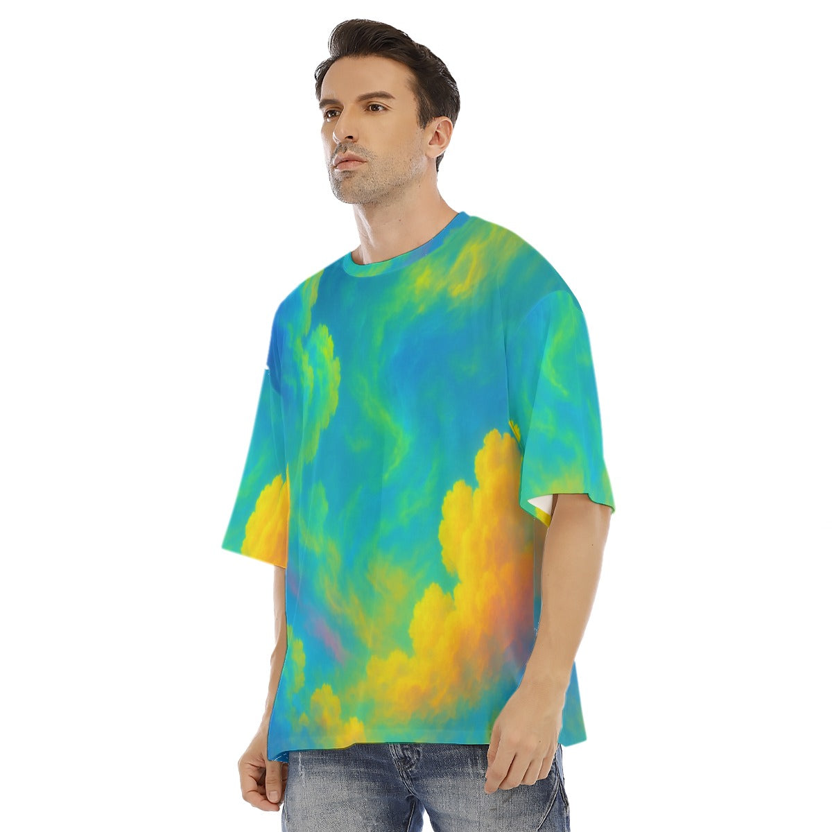 Men's Drop Shoulder T-shirt With Short Sleeve