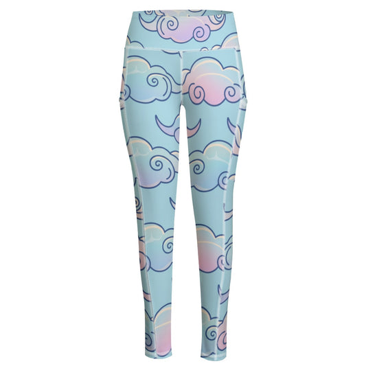 Functional Women's Yoga Leggings With Side Pockets|210GSM