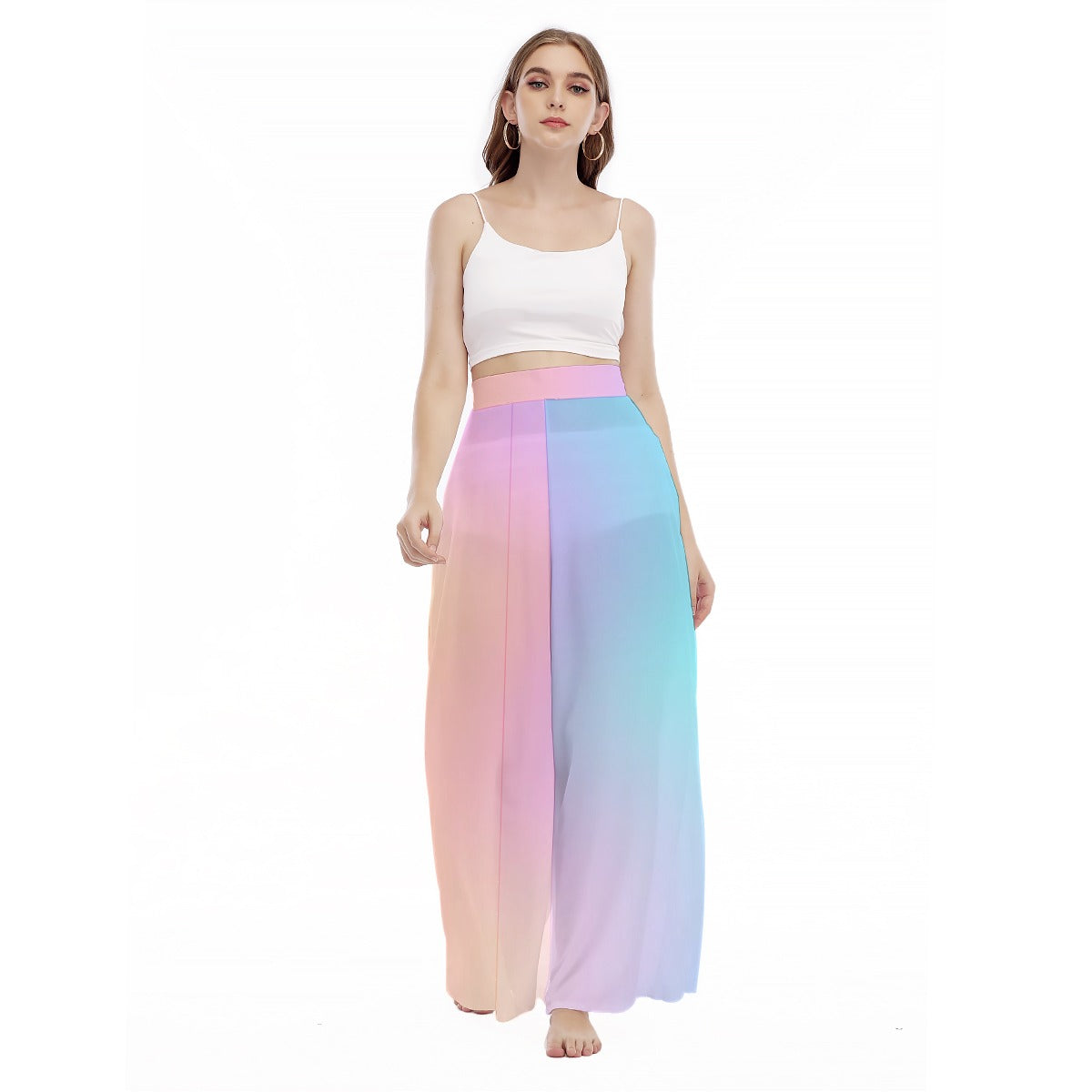 Women's High Waist Wide Leg Trousers