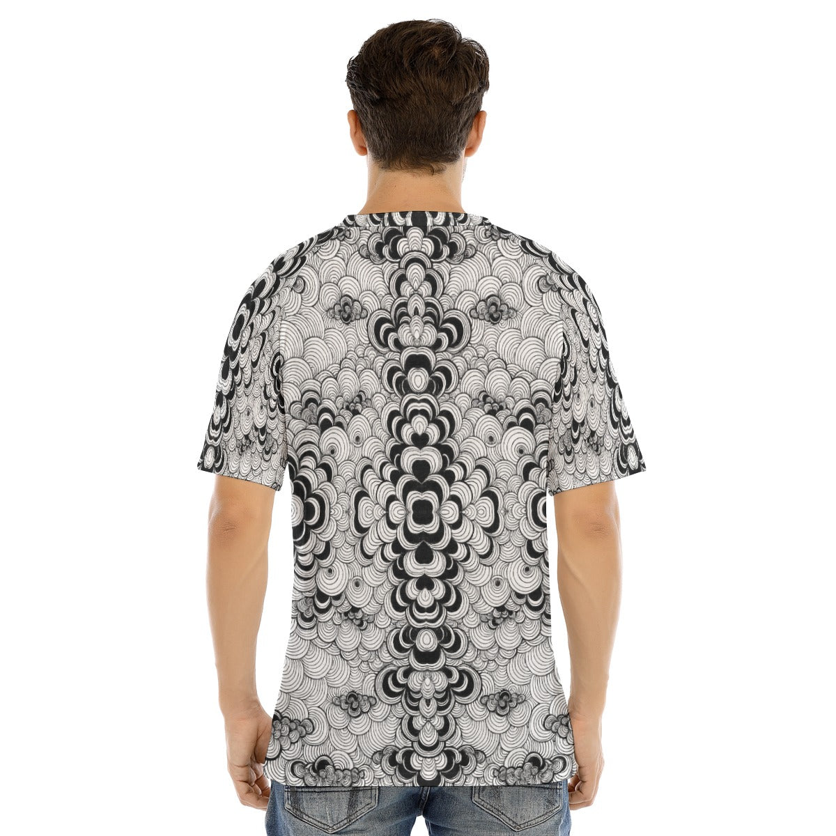 Men's Raglan Sleeve T-shirt With Button Closure