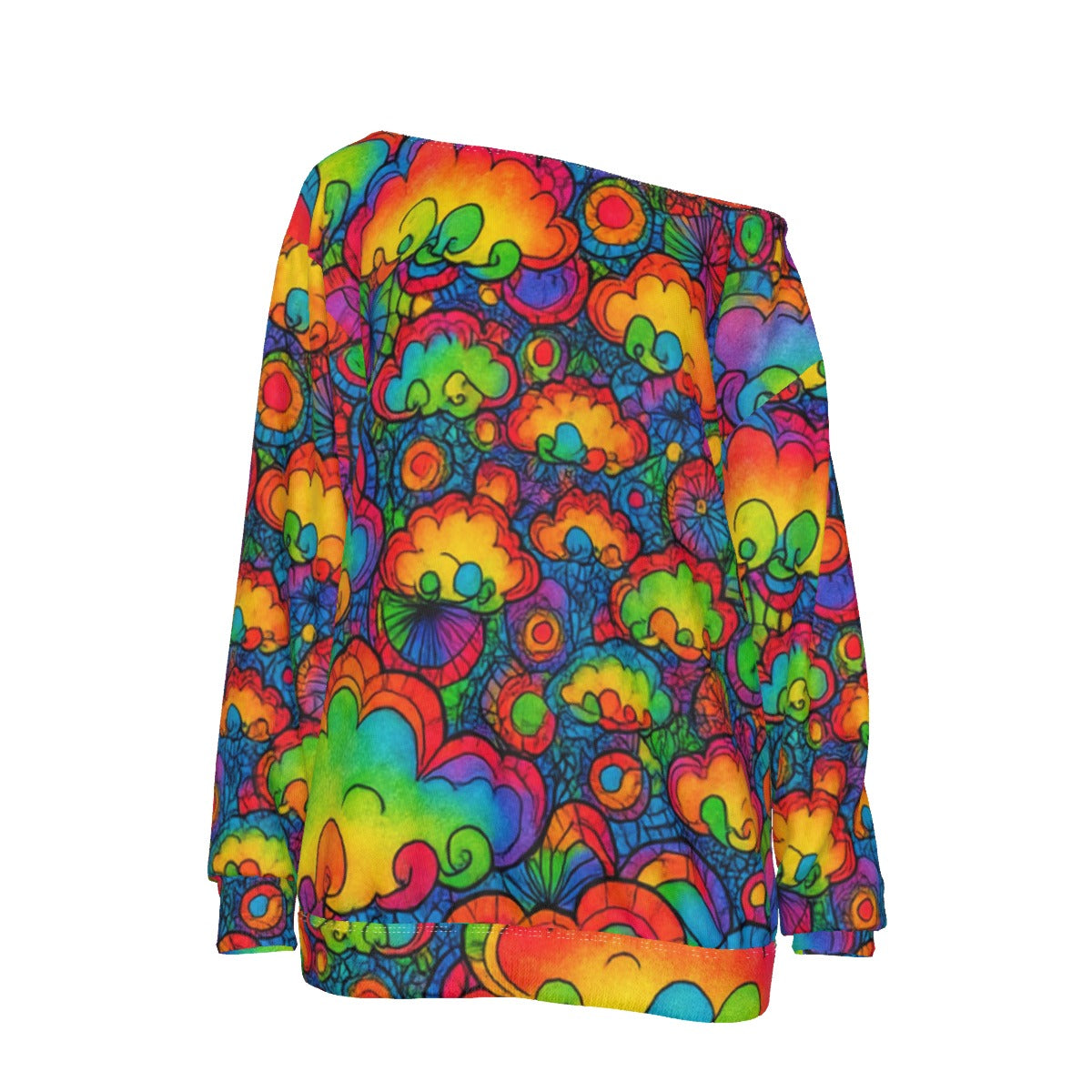 Women's Off-Shoulder Sweatshirt