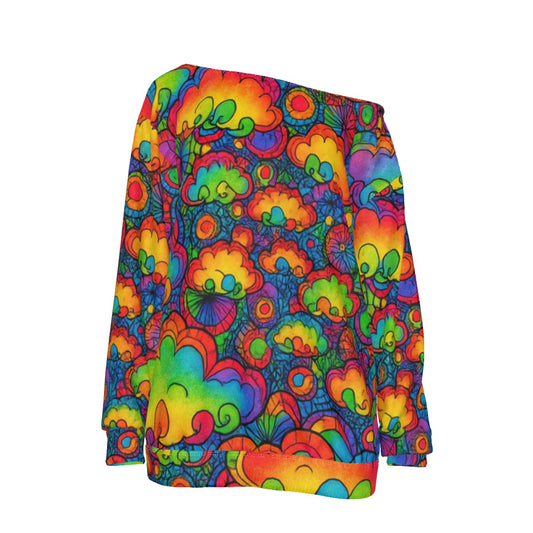 Women's Off-Shoulder Sweatshirt