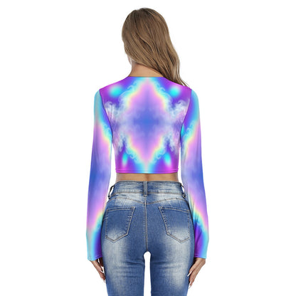 Women's Round Neck Crop Top T-Shirt